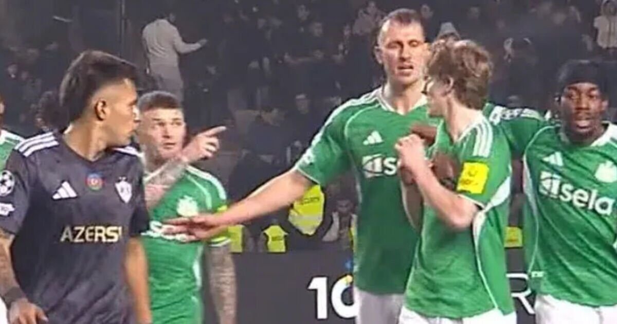 Gordon and Trippier Clash on Field During Newcastle Match Against Qarabag