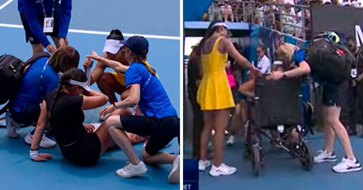 Australian Open Shocked as Marina Stakusic Retires in Tears, Wheelchair Needed