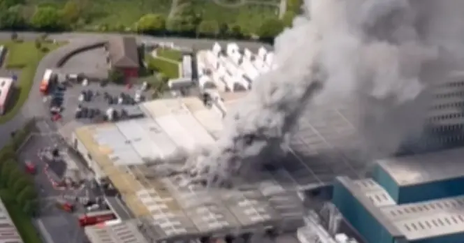 Significant Fire Breaks Out at Warburtons Factory in Burnley