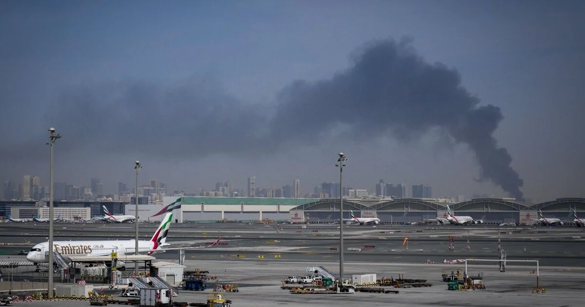 Smoke seen over Dubai Airport after aircraft interception incident