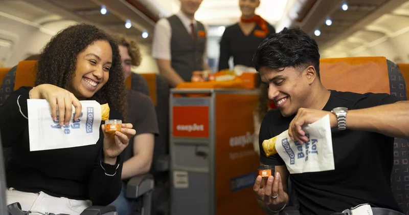 EasyJet Introduces Greggs Bakery Products for In-Flight Dining Options