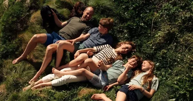 Prince William and Princess Kate Share New Family Photo Featuring Children and Dog