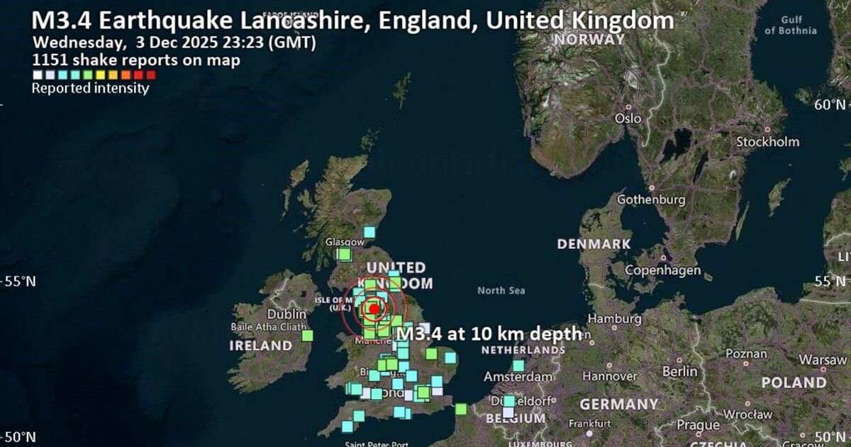 Hundreds of Residents Alarmed as Earthquake Shakes Homes in North-West England
