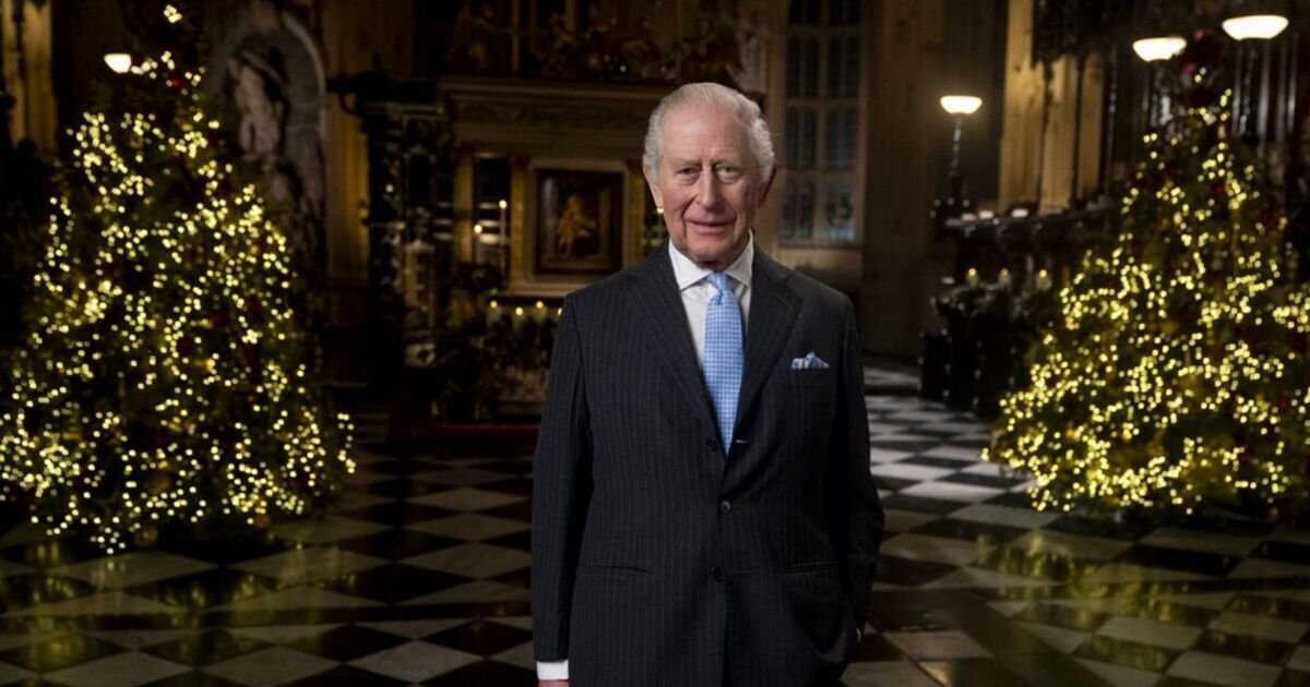 King Charles III's Christmas Message Filmed at Historic Windsor Chapel