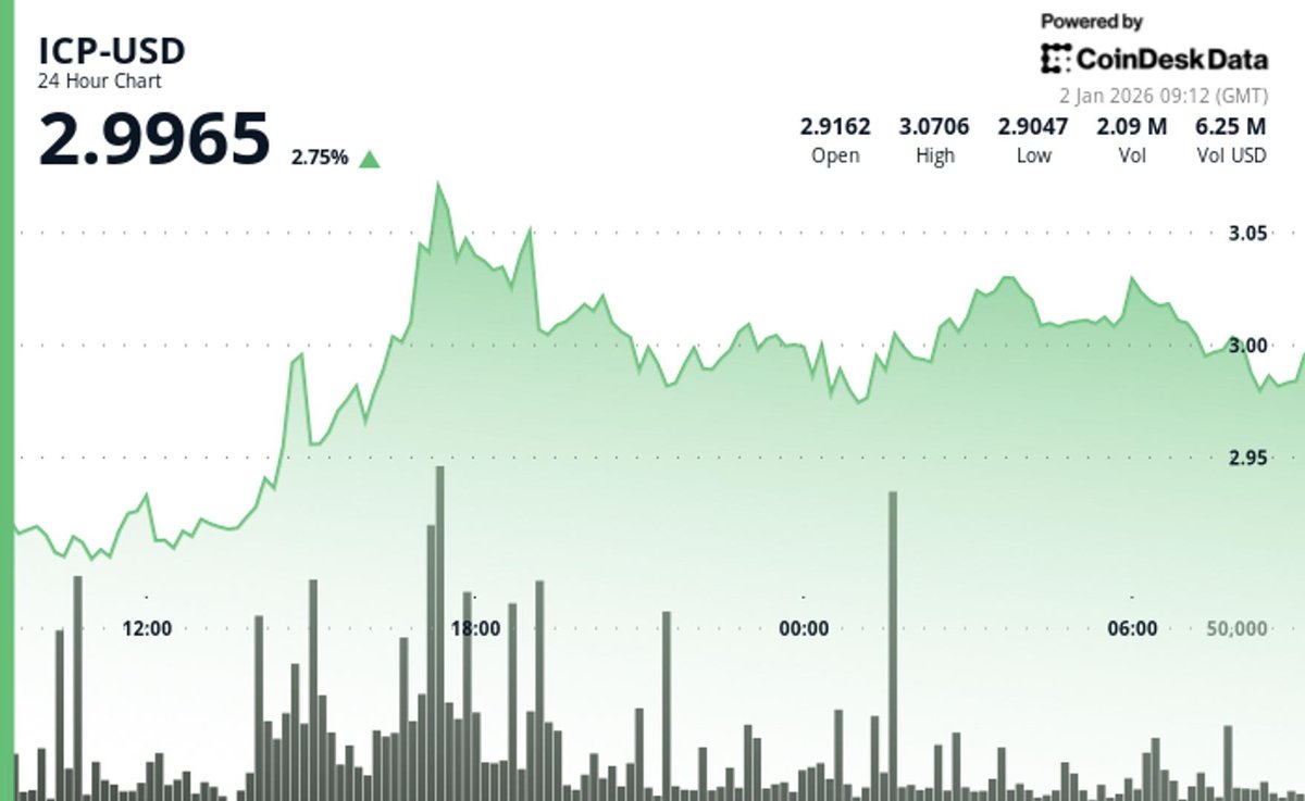 Internet Computer Value Rebounds to $3 Amid Rising Market Optimism