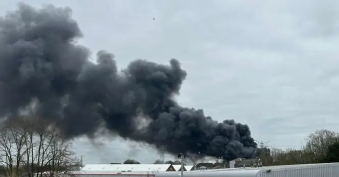 Major Fire Erupts in Kings Norton, Birmingham, Smoke Seen for Miles