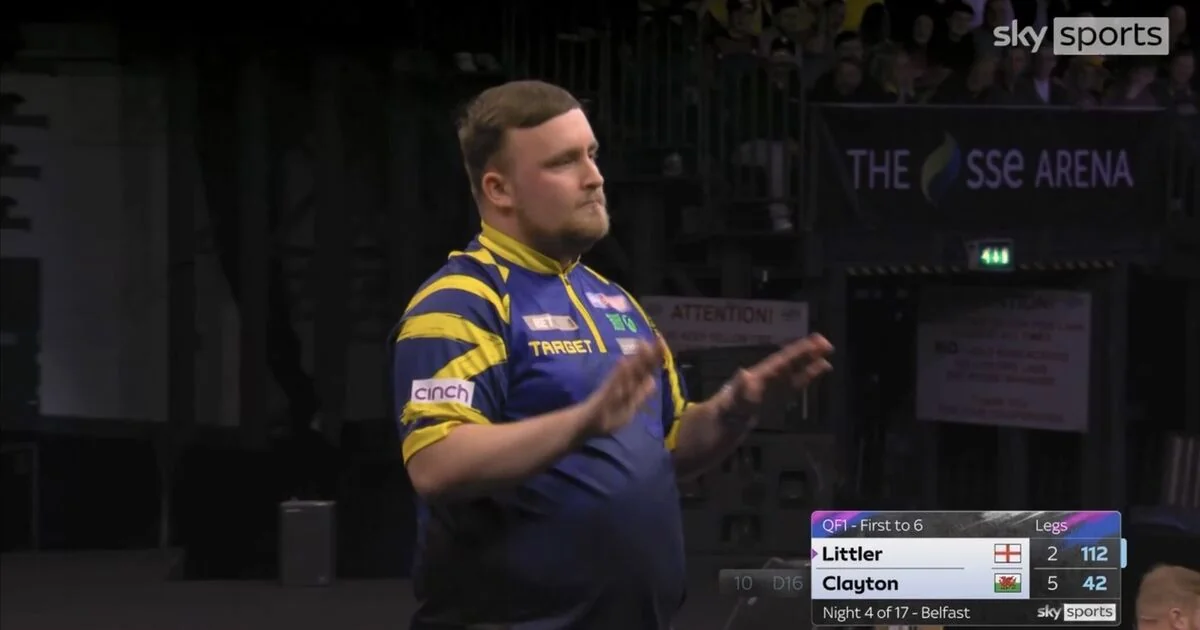 Luke Littler Responds to Crowd Jeers at Belfast Premier League Darts Match
