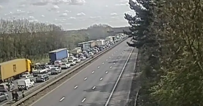 M1 Closed in Both Directions Following Serious Collision in Leicestershire