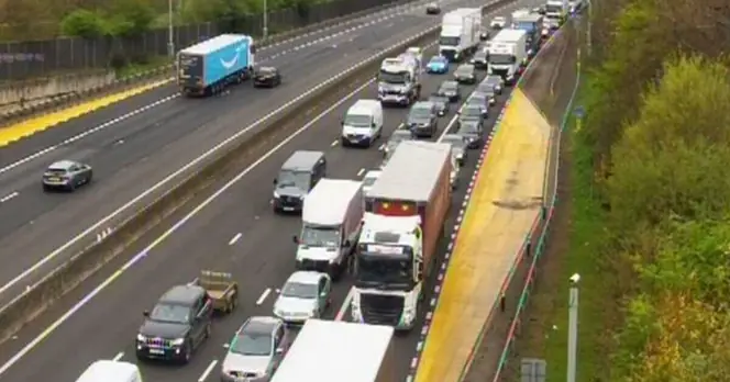 M1 Closed to Traffic Amid Easter Weekend Disruptions Following Incident