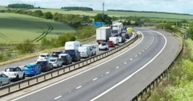 M11 Gridlock Near Stansted Airport Due to Major Pile-Up