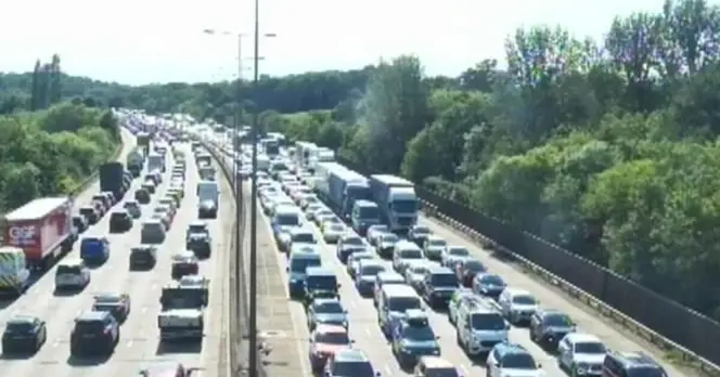 M25 Standstill: Coach Fire Causes 58-Minute Traffic Delays