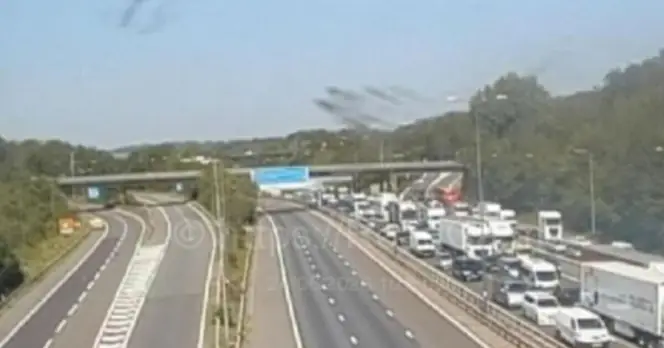 M25 Traffic Standstill Near Godstone Following Serious Collision