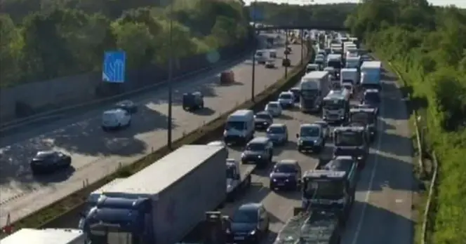 M25 Traffic Halted Due to Serious Accident at Junction 10-11