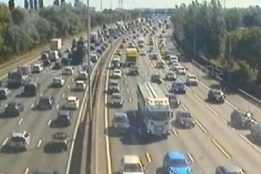 M25 Delays of 45 Minutes Following Multi-Vehicle Collision Near Staines