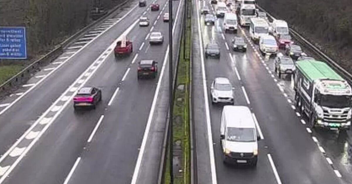 M4 Traffic Disruption Following Accident Near Junction 24 During Rush Hour
