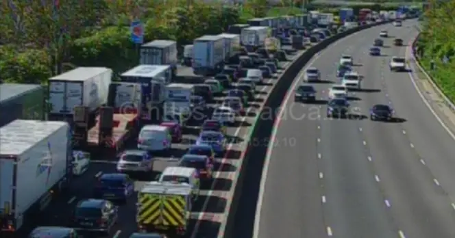 M6 Traffic Disruption: Major Spillage Causes 60-Minute Delays and 5-Mile Tailbacks