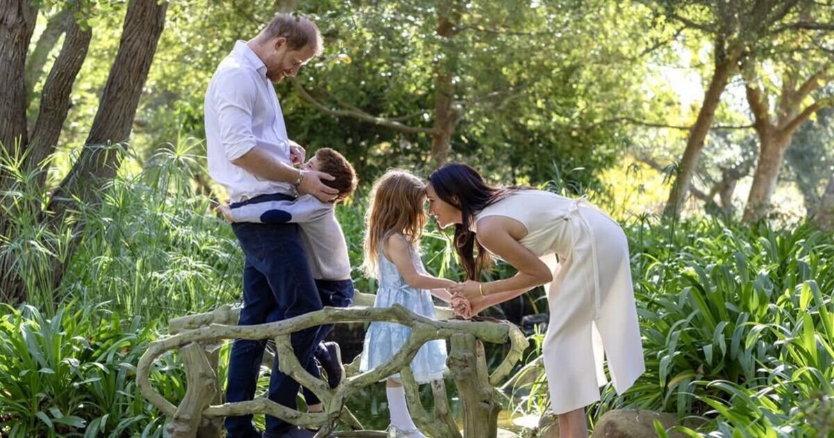 Meghan Markle Posts Family Photo of Harry and Children After Kate's Christmas Image