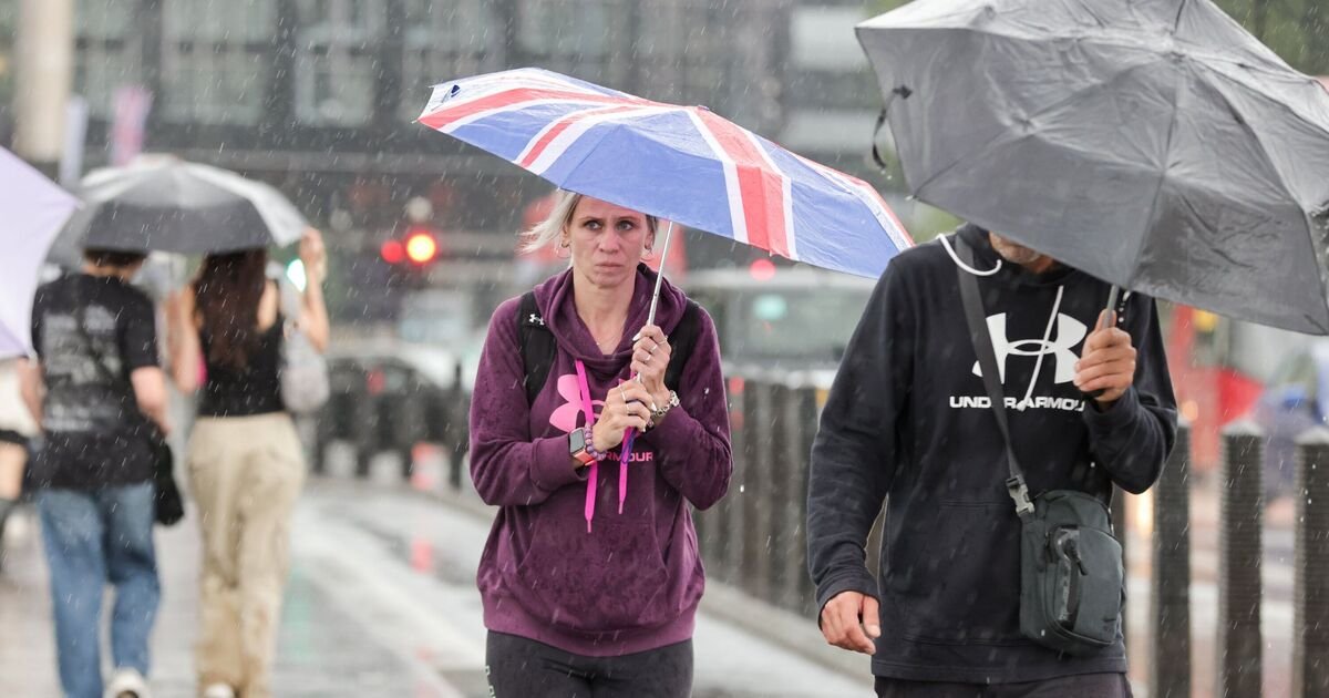 Met Office Issues Weather Warning for 18 UK Areas Facing Heavy Rain