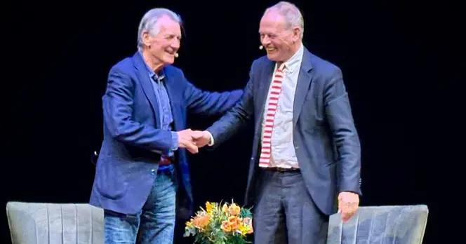 Michael Palin Reflects on Career During Engaging Interview with John Lloyd