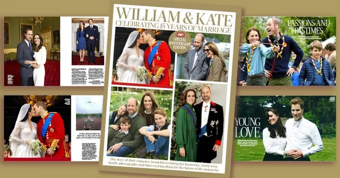 OK! Magazine Celebrates Prince William and Kate's 15th Wedding Anniversary