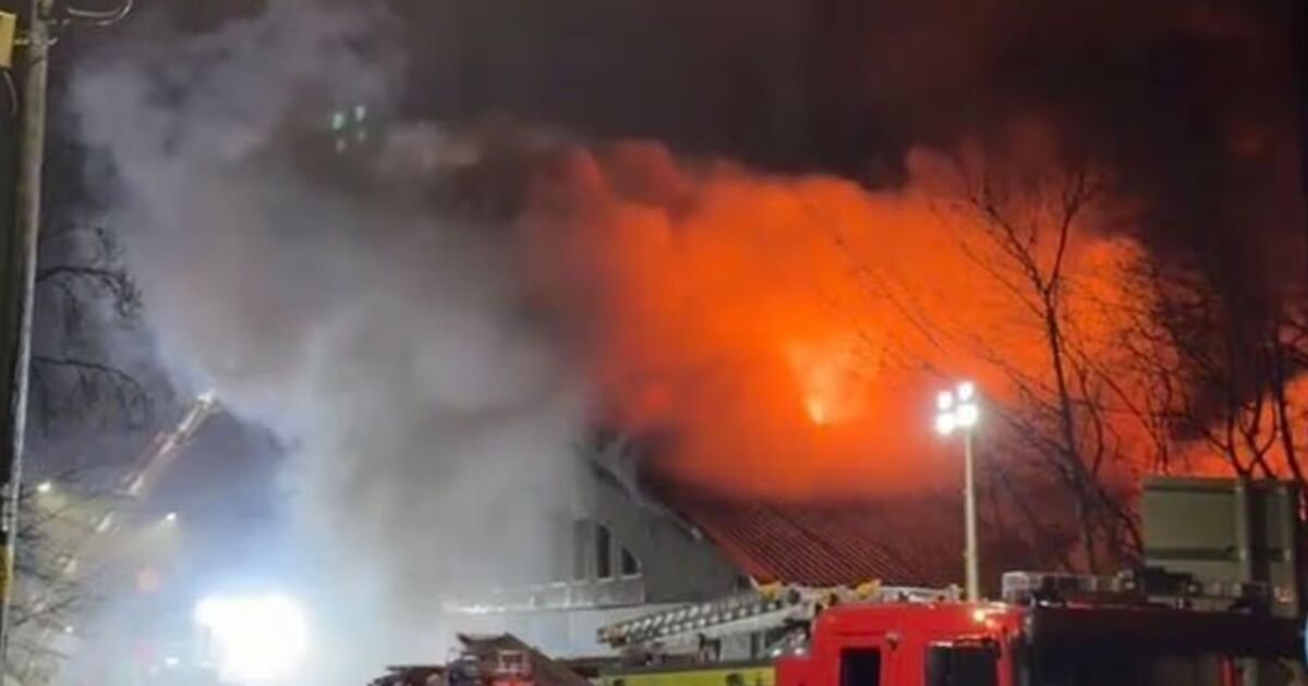 Major Fire Breaks Out at Industrial Estate in Pontllanfraith, Wales