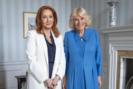 Queen Camilla Hosts JK Rowling for Discussion on Literacy and Literature