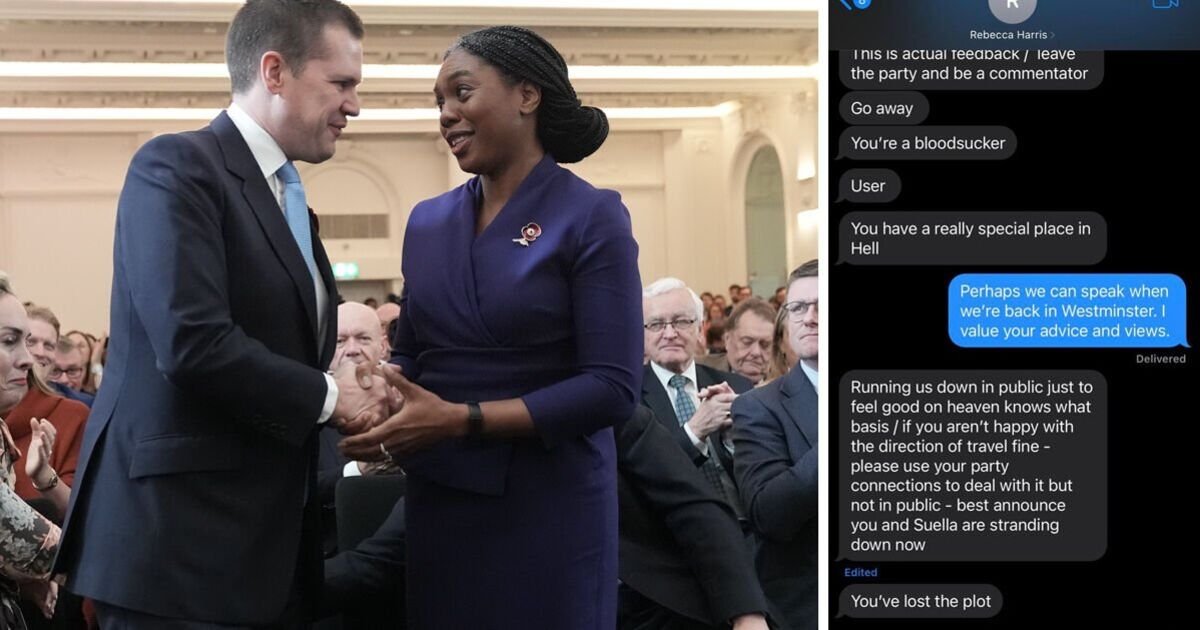 Jenrick Releases Text Messages to Counter Badenoch's Accusations of Dishonesty