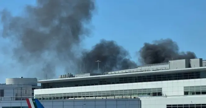 Fire Above San Francisco Airport Causes Smoke and AirTrain Delays