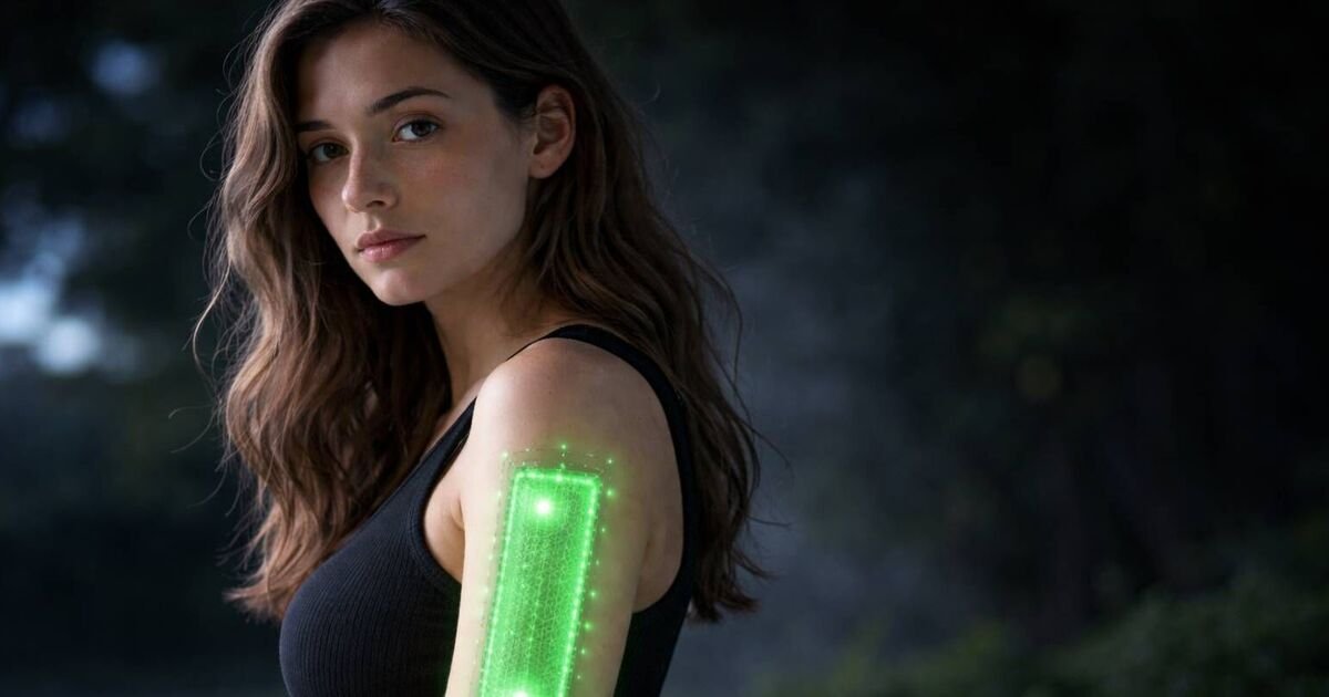 **New Skin Implant Can Indicate Oncoming Illness with Green Glow**