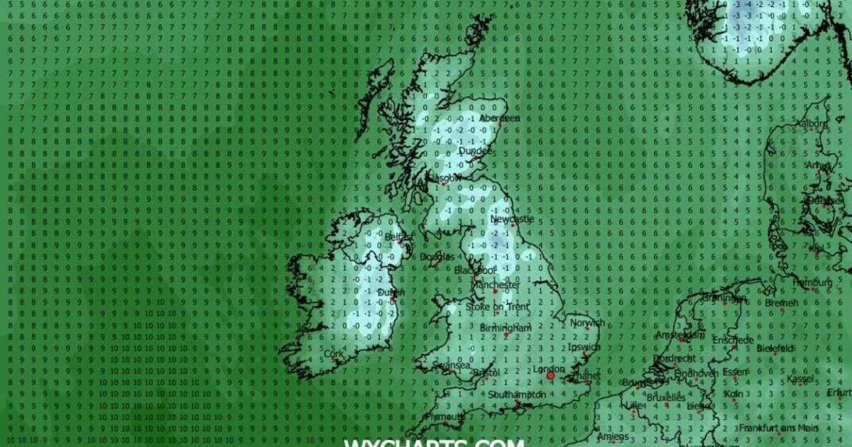 Blizzard Forecast to Hit London with Temperatures Plummeting to -2C