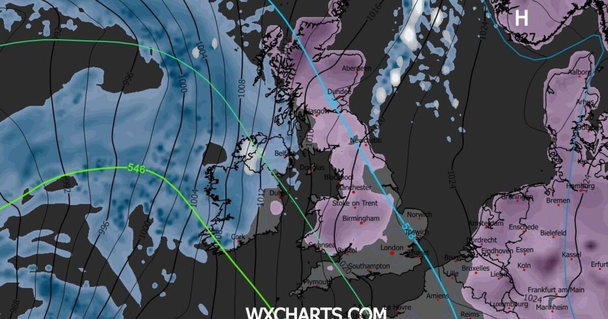 Blizzards Predicted Across 72 UK Counties This Sunday, 20 Counties Unaffected