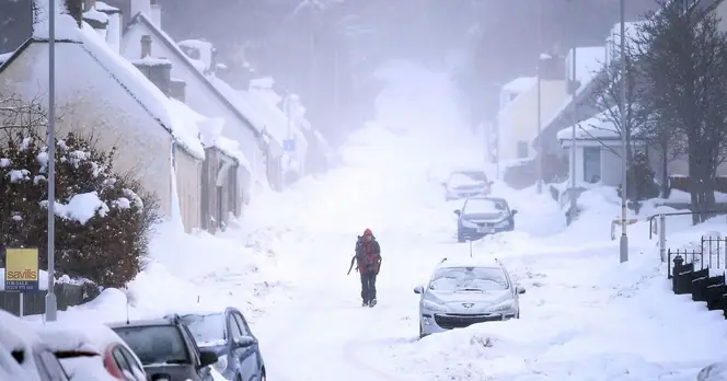 Severe 21-Hour Snow Blizzard Forecast for Nine UK Counties