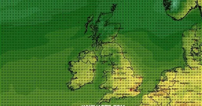 UK Weather Forecast Predicts 24°C Heatwave Across 31 Counties This May