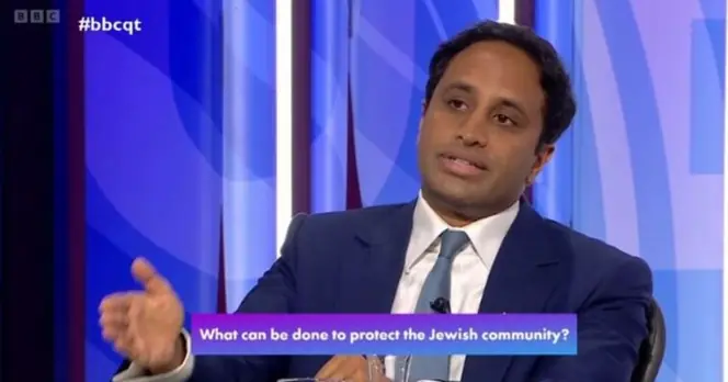 Zia Yusuf Critiques Zack Polanski's Views on Hamas During BBC Question Time